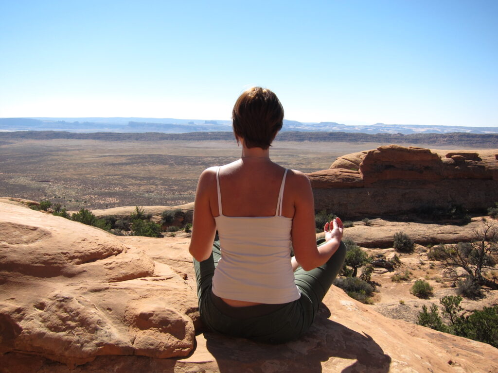 Gisela Schneider Meditation, UTAH National Park 2010